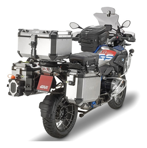 Imagen 5 de 7 de Baul Trasero Givi Trekker Outback 58 Lt Monokey Aluminio Md