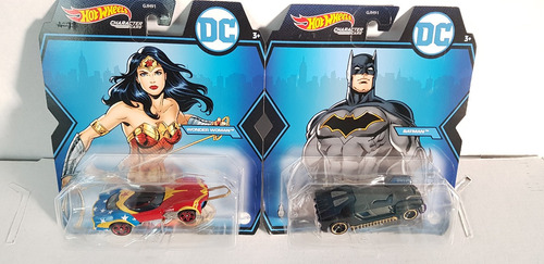 1:64 Hot Wheels Batman  Wonder Woman Dc Character Cars Gjh91