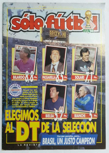 Revista Solo Futbol 474 - Brasil Campeón Mundial 1994 Fs