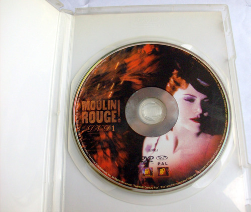 Moulin Rouge ! Nicole Kidman Ewan Mcgregor * Musical Dvd Ex (Usado)