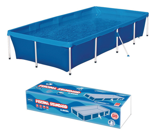 Pileta Estructural Rectangular Mor Estándar 001005 Con Capac
