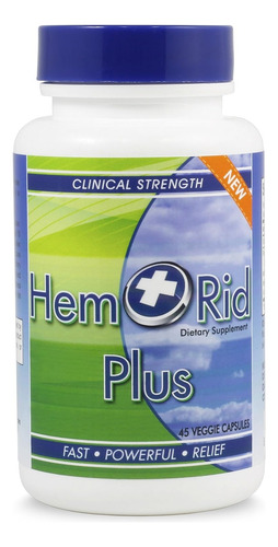 Hemrid Plus 45 Cápsulas Para Alivio De Las Hemorroides