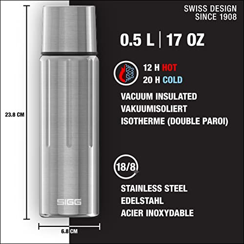 Botella De Agua Aislada Sigg - Selenite, Termo Con Taza -