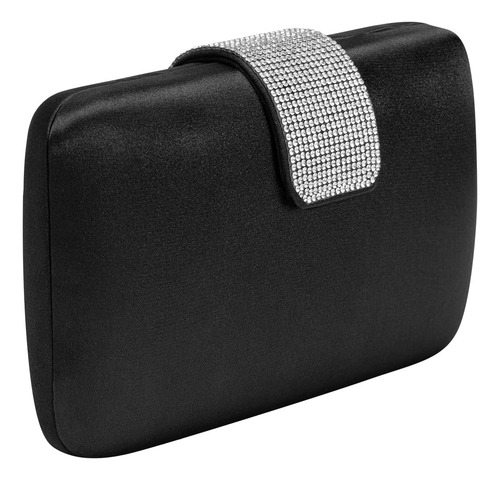 Mulian Lily-bolsos De Noche De Satén Rosa Con Diamantes De I