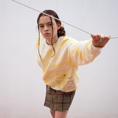 Sudadera Unisex Capucha Hoodie Moda Cómoda Tie-dye Yellowhe