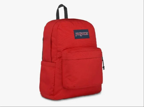 Mochila Unisex Superbreak Plus Con Cremallera Color Red Tape Jansport