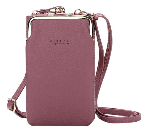 Cartera Q Para Mujer, Bolsa De Gran Capacidad Con Ranura Par