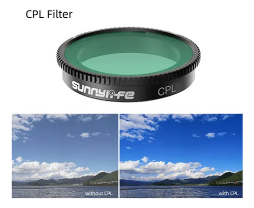 Filtro De Lente Cpl Para Câmera De Ação Insta360 Go 2