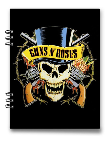 Cuaderno Guns N Roses 15x20 Cms Mediacarta 100 Hojas