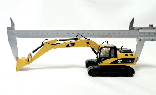 Miniatura Diecast 1/50, Excavadora Cat 323d L, Amarilla