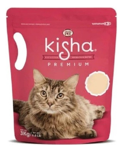 Arena Para Gato Kisha Premium 3 Kg Grand Pet