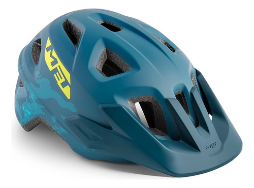 Casco Bici Met Eldar Mtb Color Azul Talla Unitalla 52-57cm