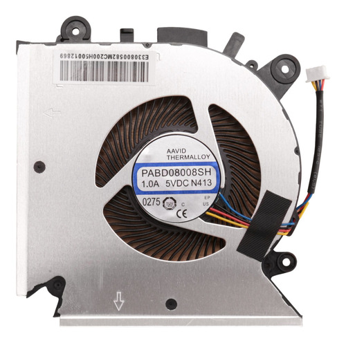 Ventilador De Refrigeración Cpu Para Msi Gf63 Ms-16r1 Ms-16r