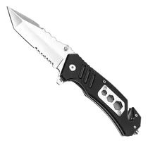 Comprar Cuchillo Navaja Tactica Cuchillos Tacticos Camping Multifuncionales Navajas Pesca Semi-automatica Hoja Plateada 130g Cuchilla Camping Multifuncional Apertura Manual 21cm Cuchillo Supervivencia Hauki