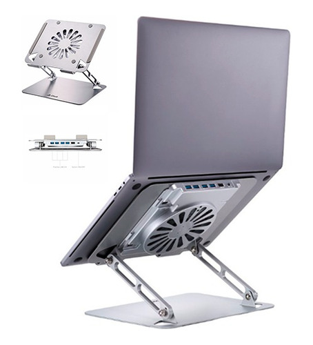 Soporte P/ Laptop Aluminio Ajustable Galaxy I60 3.0 - Idock