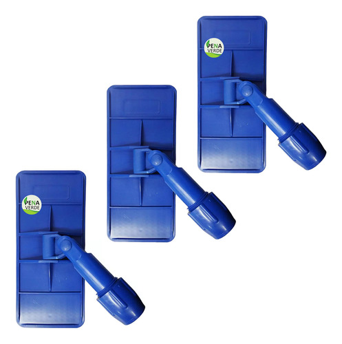 Suporte Lt Limpa Tudo Azul Articulado Fibra - Kit 3 Unidades