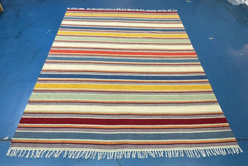 Tapete Artesanal Kelim Stripe Listrado 2.5 X 2m Ref79111