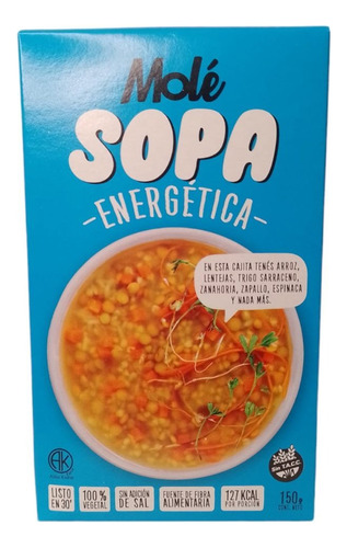 Sopa Energetica Mole - 100% Vegetal - Kosher - Pack X2 U. 