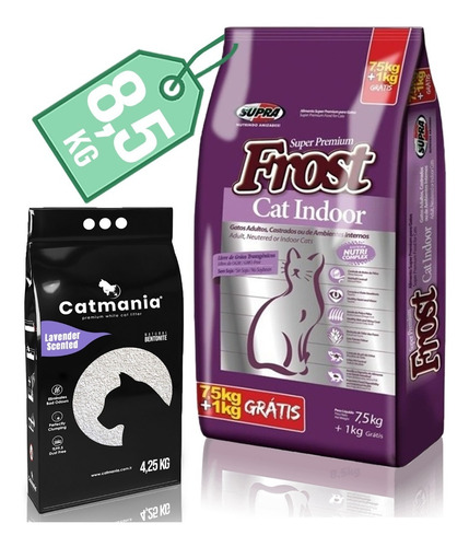 Alimento Gato Frost Cat Indoor 7.5 Kg + 1 Kg