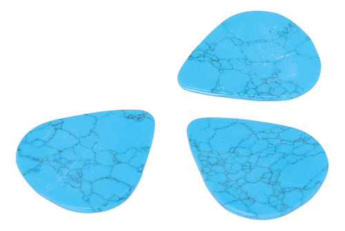 Eujgoov 3 Pua Guitarra Profesional Plectrums Turquesa Azul