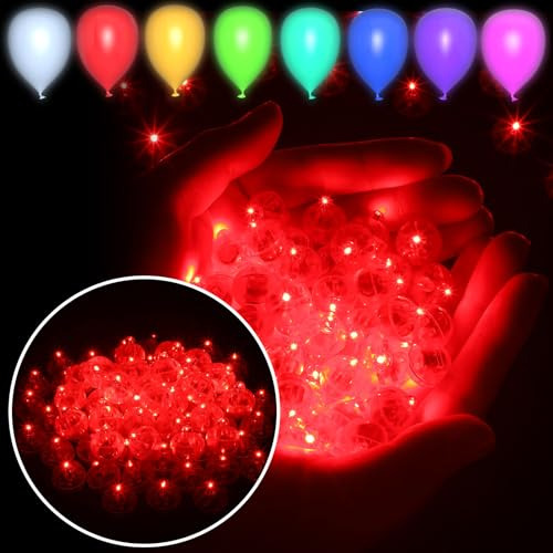 Vihose 300 Piezas De Luces De Globo Led A Granel Mini Bolas 