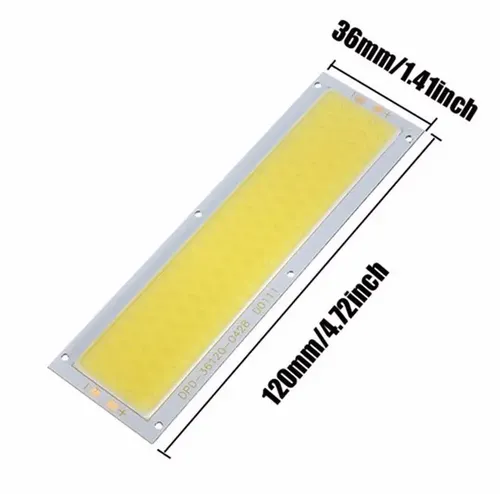 Kit 2 Strisce LED COB 10W 1000LM – Bianco 6500K Per Fai-da-Te (12-14V)
