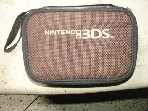 Forro Nintendo 3ds Estuche Protector Duro Color Marrón Negro