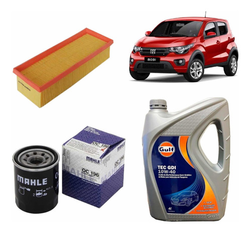 Kit Aceite Y Filtros Fiat Mobi Fiorino Fire 1.4 Uno Novo