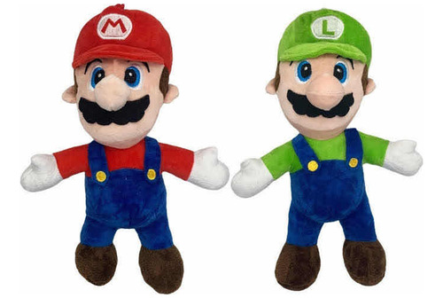 Peluche Mario Bros Luigi Muñecos Figuras Juego Importado