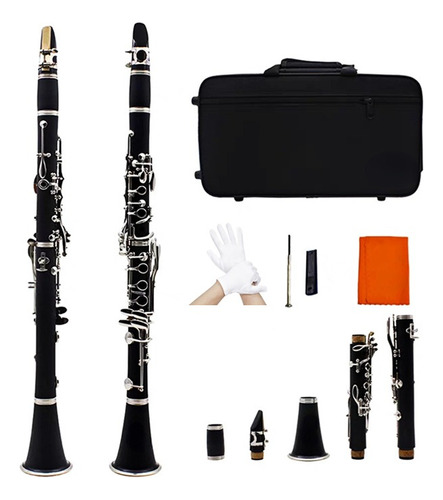 Clarinete De Negro De 17 Llaves Con Estuche