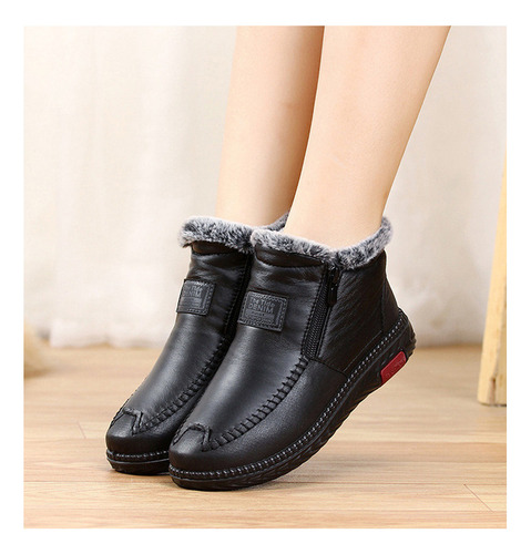 Botas Mujer Piel Algodón Antideslizantes Impermeables