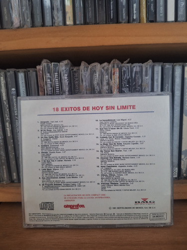 18 Exitos De Hoy Sin Limite Cd Timbiriche, Yuri, Tatiana. Estándar (Usado)