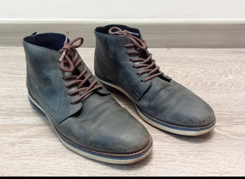 Botas Casual De Cuero Para Hombre Efecto Envejecido Vélez