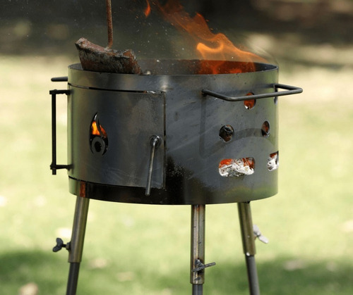Imagen 7 de 8 de Parrilla Para Asados A Carbón Premium Tromen Duomo 380