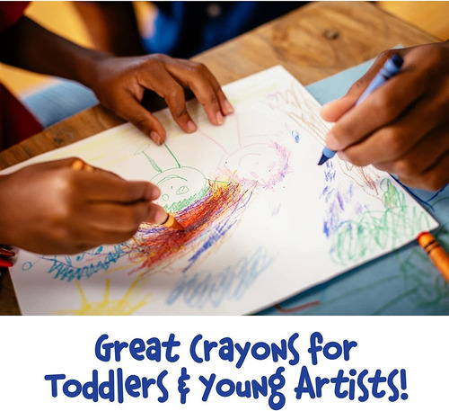 Crayola Ultra Clean - Crayones Lavables Grandes, Suministros