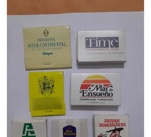 Fósforos De Colección De Distintos Lugares Lote X 7. Únicos