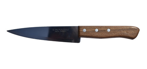 Cuchillo Cocina Acero Inoxidable Madera Simonaggio