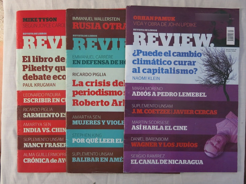 Revista De Libros - Review - Lote 3 Ejemplares