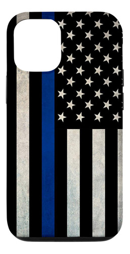 iPhone 12/12 Pro Thin Blue Line American Flag Police Officer