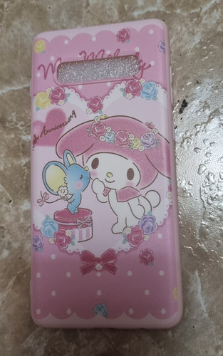 Case De Silicona My Melody Para Samsung Galaxy S10 Plus.