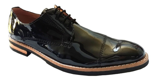 Imagen 2 de 5 de Zapatos Hombre De Vestir Acordonado, Suela Goma, Cordones