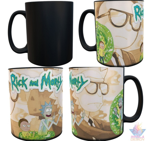 Taza Magica Rick Y Morty Fuck You Viajando Ceramica