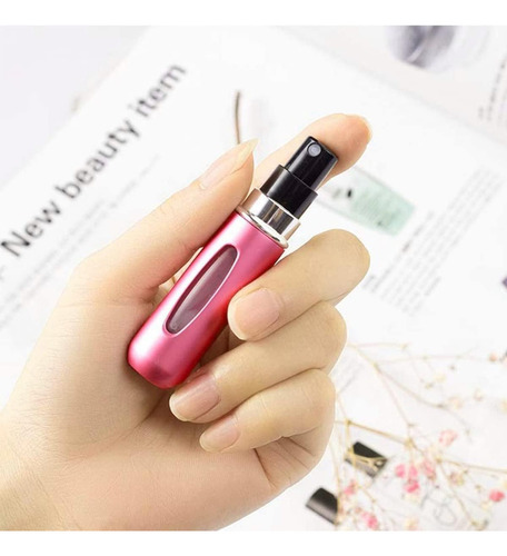 12 Mini Atomizador Recargable Perfume Capsular Frasco Viajar