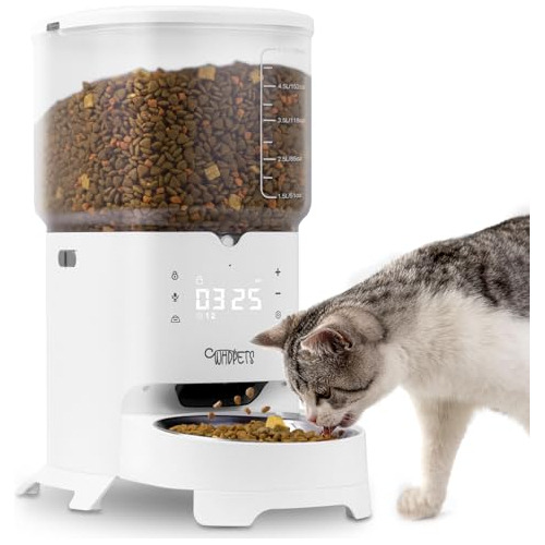 Whdpets - Dispensador Automático De Alimentos Secos Para Gat