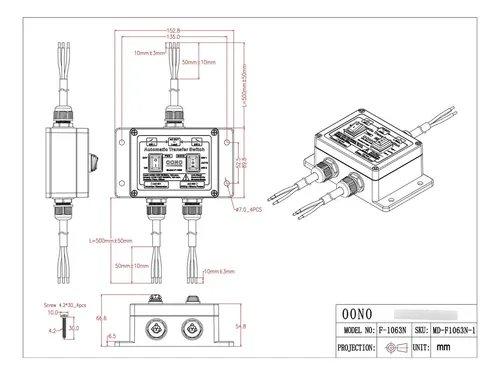 Interruptor Manual Automático De Transferencia Ats 120v 15a