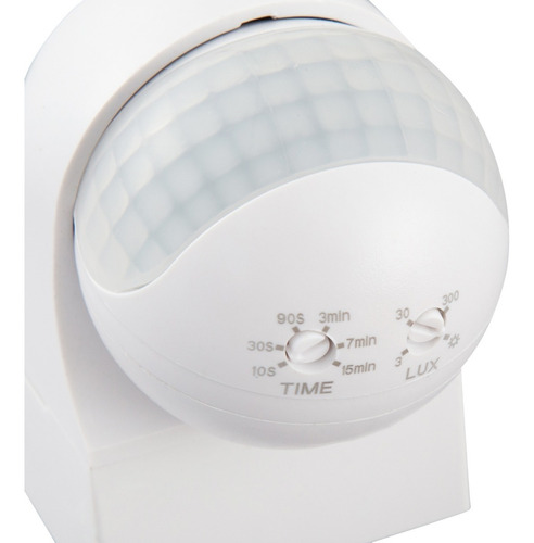 Sensor Movimiento Infrarrojo 180° 12m 800w Ip44 Technolamp