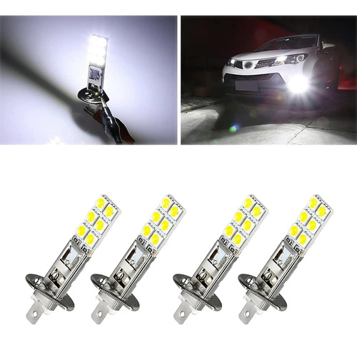 Gunhunt 4 Luces Antiniebla Led Brillantes Universales H1 Par