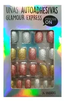 Comprar Uñas Press On Autoadhesivas Glitter Thelma&louise