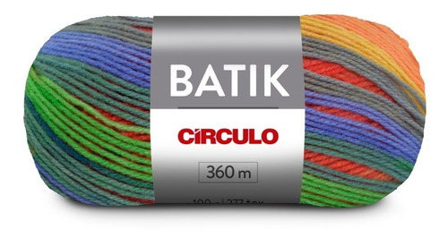 Fio Lã Batik Circulo 100g - Imediato Cor 9962 - Alegria