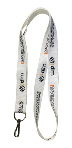 150 Cintas Lanyard Personalizadas C/aro Y Mosqueton Alambre